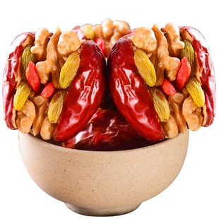 山西特产枣核之恋红枣夹核桃仁包邮500g大葡萄干夹心枣抱抱果零食