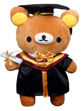 玉桂狗公仔毕业博士帽学士服礼物