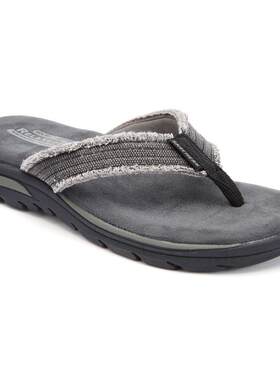 Skechers斯凯奇男鞋凉拖人字拖夹趾拖鞋宽松版Supreme Bosnia夏季