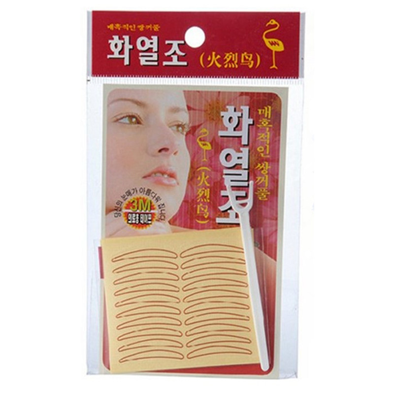 正品火烈鸟3m双眼皮贴红超粘包邮