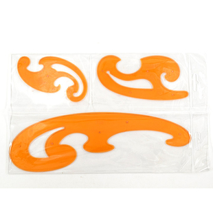 多功能曲线板绘图三件套 云型尺 建筑服装设计1203曲线尺 军绘标图工具绘图模板尺 绘图尺云形板云尺