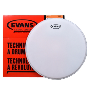 美产Evans B14G2 14寸双油皮喷砂 架子鼓军鼓皮 正品行货