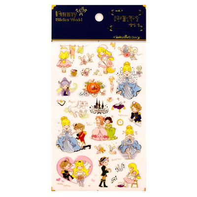 funny贴纸白雪公主灰姑娘可爱