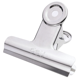 得力圆形铁票夹子资料夹金属强力夹票据夹多种规格办公夹子9520/9521/9522/9523/9524/9525/9526