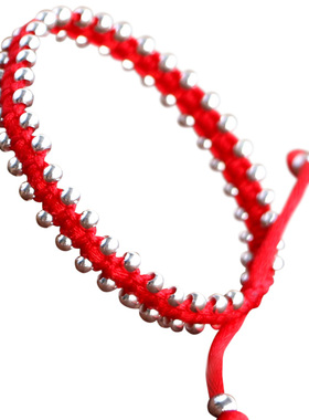 李易峰同款编织一对学生红绳手链