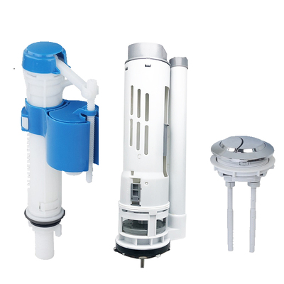 马桶配件老式抽水座便器水箱进水阀坐便上水器通用排水阀双按键式