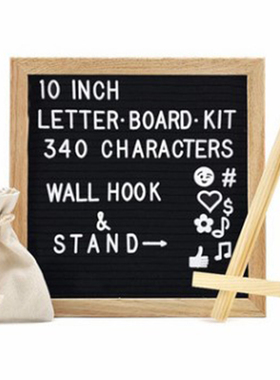 ins长方形木质儿童留言板