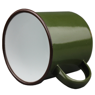 盅盅火锅茶缸子正品搪瓷杯纯色复古瓷缸子防摔水杯老式铁茶缸