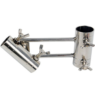 加厚钓台炮台支架大物巨物杆专用套腿式不锈钢炮台座配件万向抗风