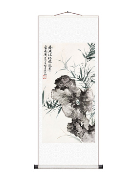 条幅卧室春季风景书房丝绸字画