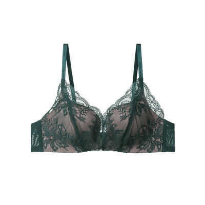 安莉芳上薄下厚无钢圈红色内衣