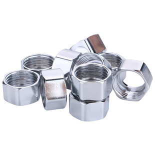 不锈钢波纹管专用螺帽加厚铜螺母3分4分6分1寸1.2寸进水软管接头