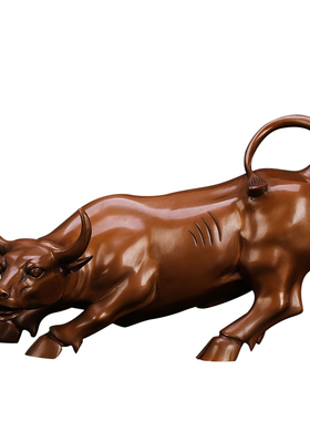 华尔街风炒股办公室书房铜牛