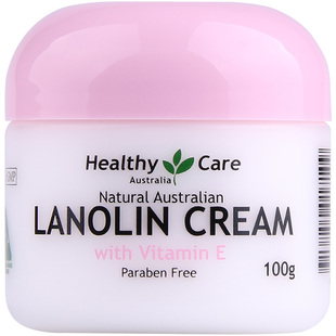 澳洲Healthy Care绵羊油 维生素e乳 VE面霜素颜保湿滋润补水男女
