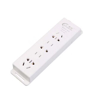 创涛移动不带线插座防摔大功率圆孔工业接线板地拖二三脚插头灯头