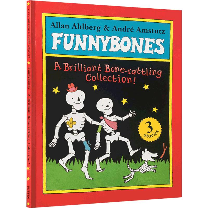 英文原版绘本funny bones A Bone Rattling Collection 3合1吴敏兰3个故事合集平装大开儿童故事图画趣味内容英语辅导课外读物
