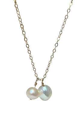 KEAI天然巴洛克包金金防过敏项链