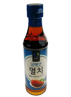 韩国进口清净园鱼露蓝标银鱼汁用