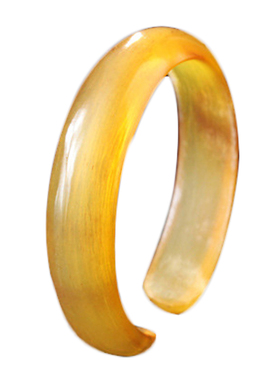 天然西藏牛角活口民族风贵妃手镯