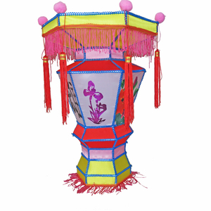 手工花灯 灯笼新年春节元宵花灯彩灯展灯会传统庙会灯谜户外发光