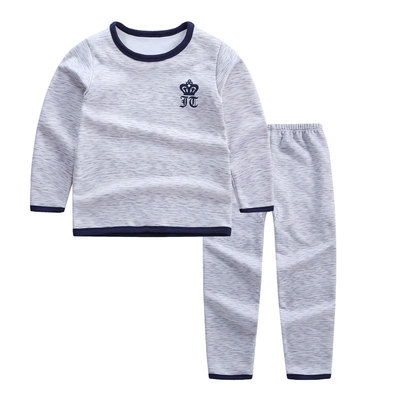 加绒加厚冬季小孩打底衫保暖内衣