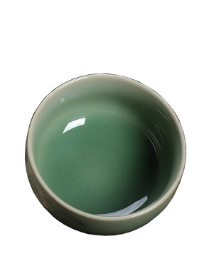 青瓷茶杯陈相源手工朱砂胎
