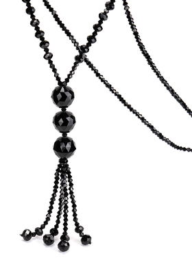 水晶串珠多色流苏项链衣服挂件