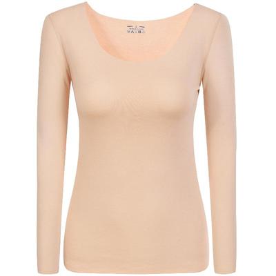 低领女单件加绒加厚美体保暖内衣