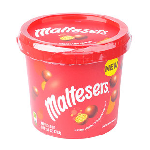 进口Maltesers麦提莎麦丽素牛奶夹心巧克力球豆零食大桶装465g