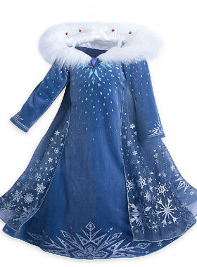 公主裙冰雪奇缘爱莎公主裙