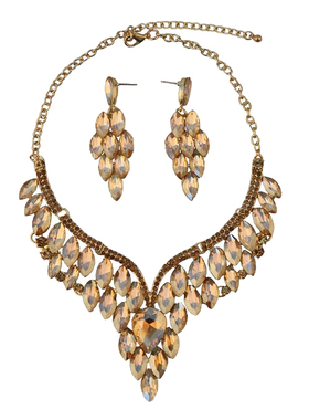 宝石装饰水晶装饰舞台女晚礼服女