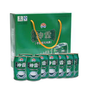 湖北特产神霖牌孝感米酒礼盒238g*8罐月子饮料米酒醪糟糯米酒酿汁