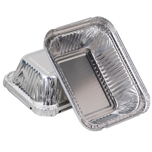 保温外卖盒餐盒定制锡纸快餐一次性打包盒盖浇饭锡箔饭盒试用装