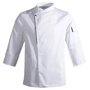 多米来厨师服长袖春秋装男女餐饮厨师服装后厨酒店厨师工作服装棉