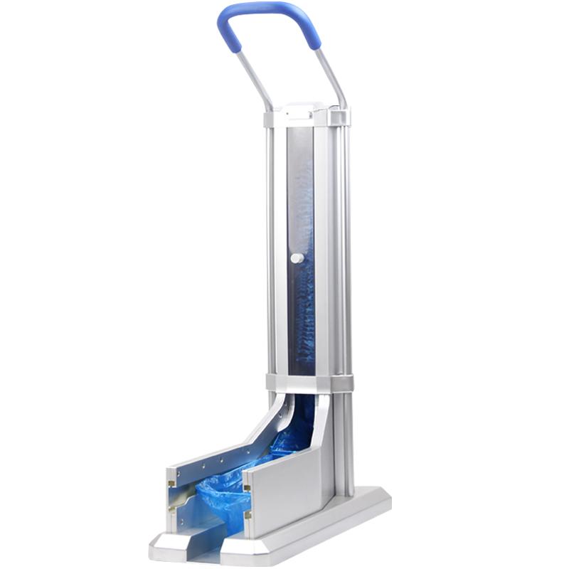 一次性鞋套機(jī)全自動(dòng)腳套器踩腳換穿套鞋機(jī)工廠新款拖拉式家用商用