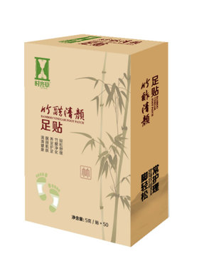 时光竹醋清颜护理排浊吸湿足贴