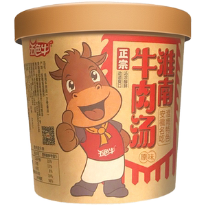 五色牛淮南牛肉汤粉丝98g*6桶