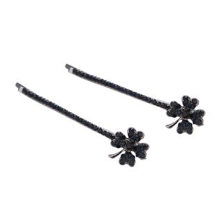 夹子头饰发夹侧边夏季发卡女简约四叶草发夹网红2025年新款一字夹