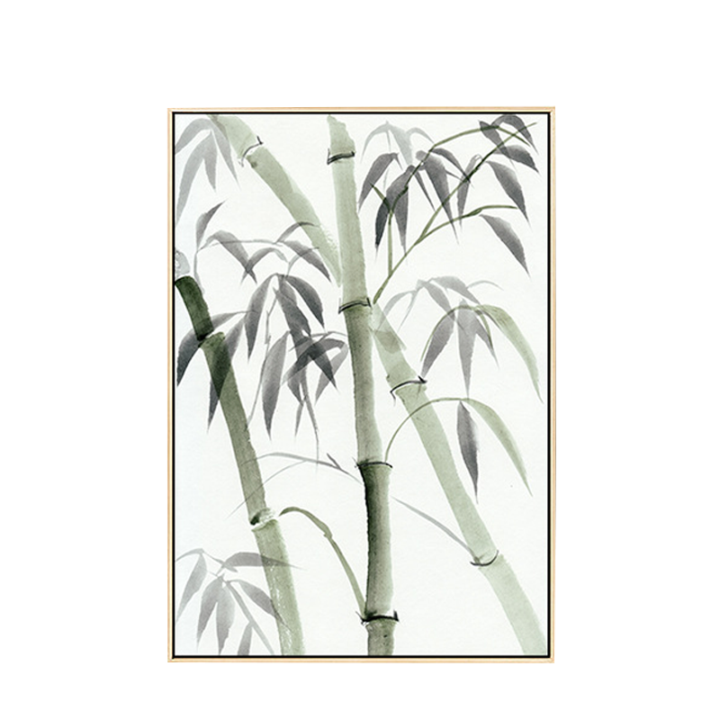 沙发新中式风餐厅现代简约竹画