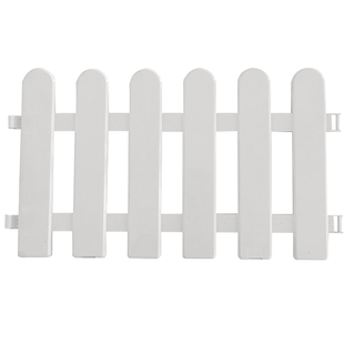 塑料栅栏围栏庭院白色栅栏装饰花园花坛幼儿园圣诞围栏栅栏小篱笆