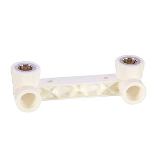 PPR双联内丝弯头三通4分6分20/25淋浴龙头花洒定位器接头管材配件