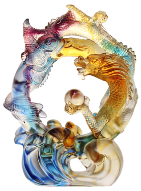 古法琉璃新婚喜庆开业乔迁礼品