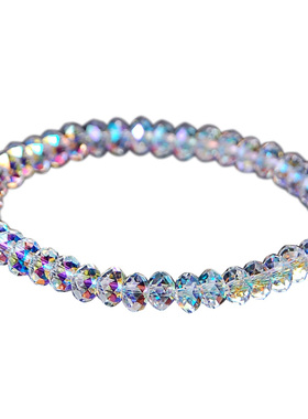 蓝色爱心手链冰青玉结925纯银