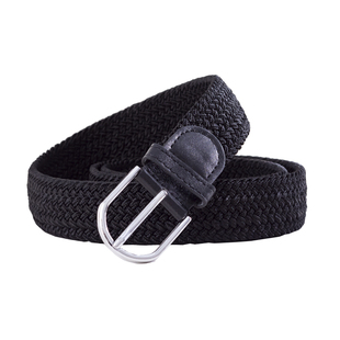针扣腰带男 编制皮带帆布时尚百搭无孔皮带女裤带松紧弹力编织