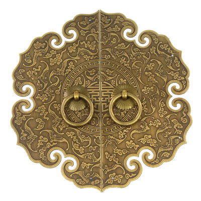 新中式风全铜复古柜门拉手