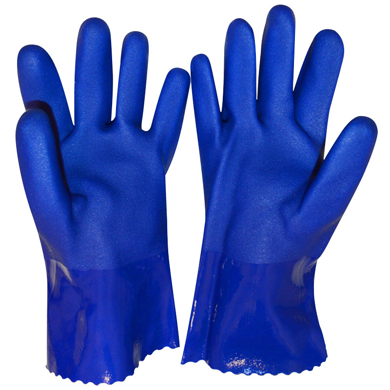 全浸塑杀鱼橡胶止滑工作手套全胶颗粒浸塑防滑耐磨防油耐酸碱工业