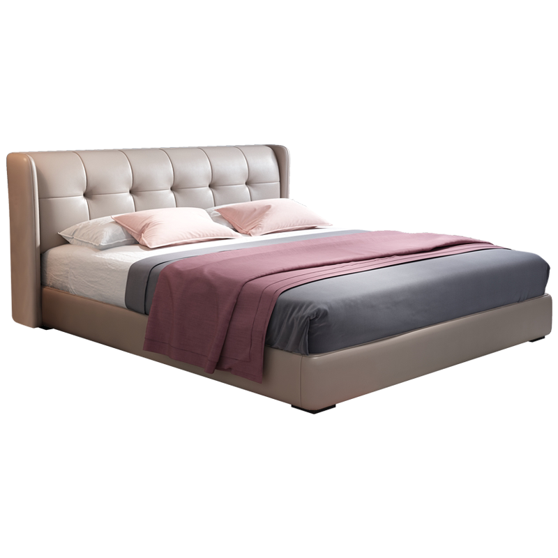 尚色主卧现代简约北欧卧室真皮床口碑评测啥样?真实调查报告，不看后悔