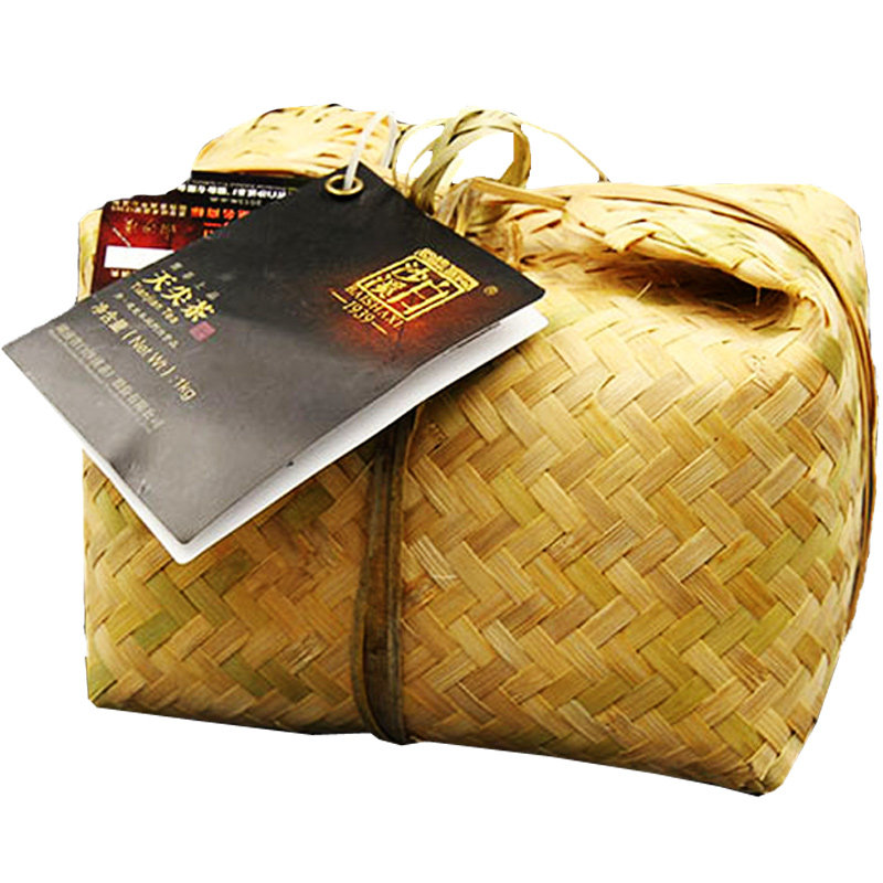 2011陈年老茶湖南安化黑茶白沙溪竹篓精品天尖茶1kg包邮收藏佳品