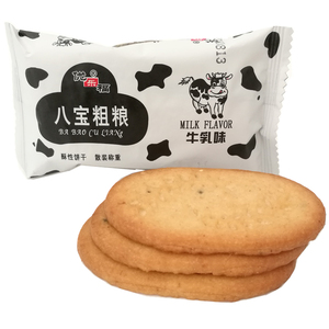 6月产优乐福八宝粗粮牛乳味酥性饼干办公室下午茶点整箱早餐1斤