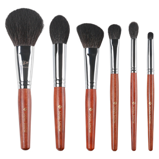 限量版soulshow淑儿秀细光峰动物毛红木铜管高档化妆刷套装礼盒